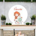 Wooden printed sign, Spring flowers 4