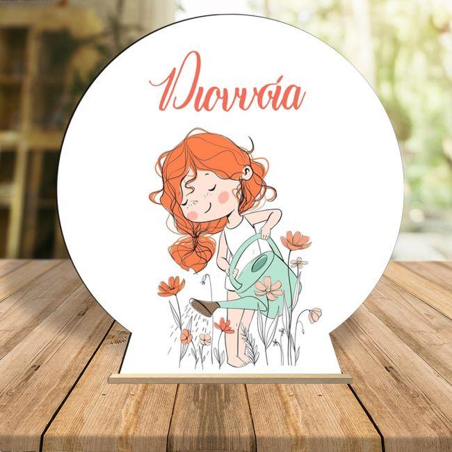 Wooden printed sign, Spring flowers 4