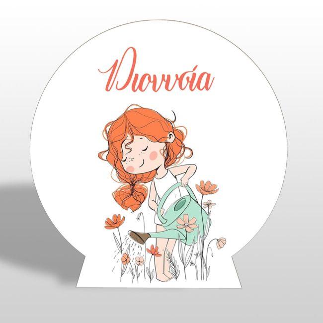 Wooden printed sign, Spring flowers 4