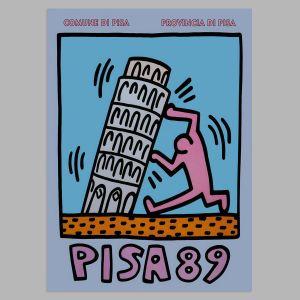 Exhibition Poster, Pisa 89, Keith Haring 2