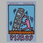 Αφίσα Έκθεσης, Pisa 89, Keith Haring, αφίσα, κάδρο