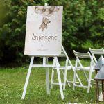 Πίνακας σε καμβά βάπτισης Αρκουδάκι με μπαλόνια νοσταλγικό Καμβάς τελαρωμένος