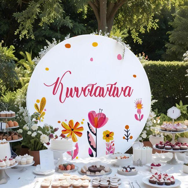 Wooden printed sign, Spring flowers 5