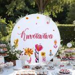 Wooden printed sign, Spring flowers 5