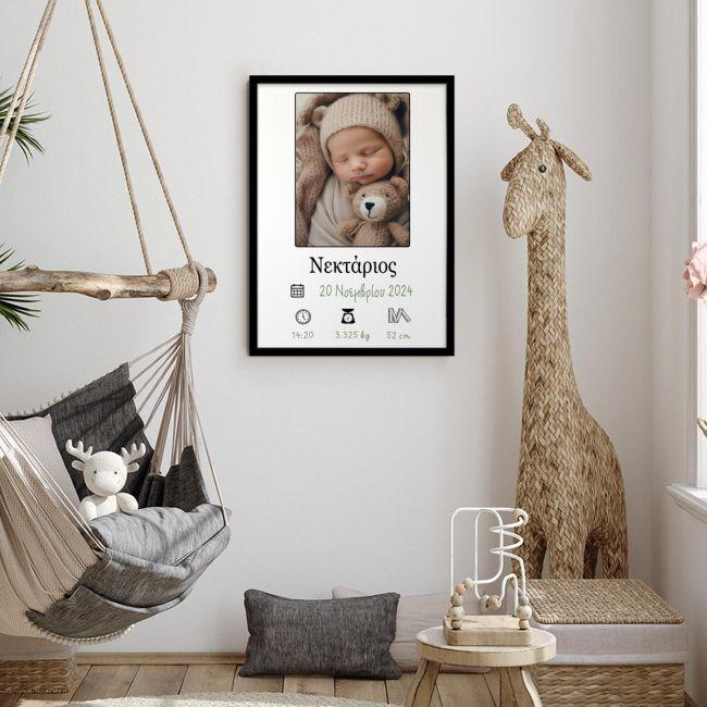 Birthday Poster large photo minimal 2