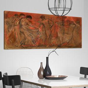 Canvas print Dance of the Muses panoramic N. Gyzis Framed canvas View 1 2