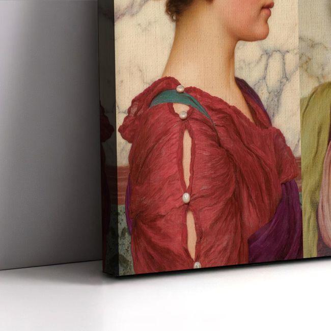 Πίνακας σε καμβά Κλασική ομορφιά, John William Godward, τρίπτυχος
