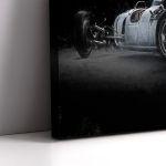 Canvas print Vintage racing car painting