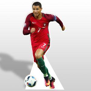 Ronaldo Cristiano Portugal colors, wooden decorative figure