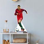 Ronaldo Cristiano Portugal colors, wooden decorative figure