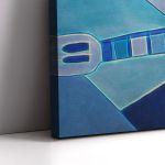 Canvas print Blue guitar reart (original by P. Picasso)