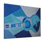Πίνακας σε καμβά Blue guitar reart (original by P. Picasso)