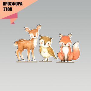 Μινι μαους 2 wooden figures διακοσμητικές Minnie