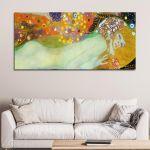 Canvas print Water serpents II(detail I), Klimt Gustav