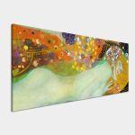Canvas print Water serpents II(detail I), Klimt Gustav