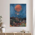 Canvas print The balloon, vertical, Klee P