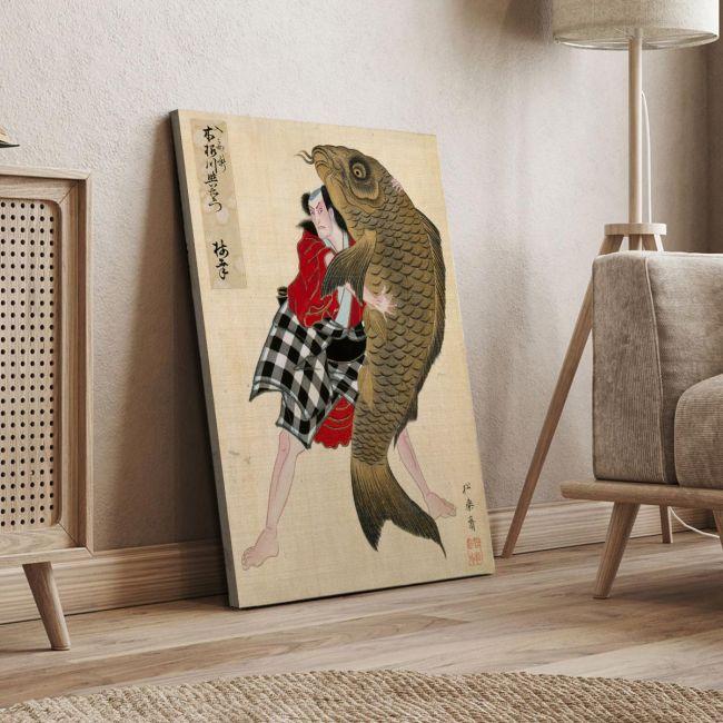 Canvas print Leaf from Album of Actor Portraits, Shorakusai