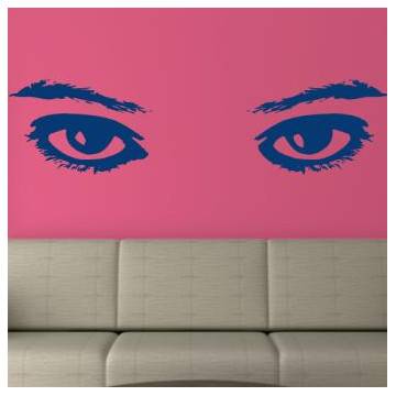 Αυτοκόλλητο τοίχου Γυναικεία Μάτια