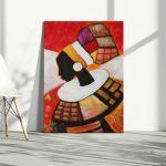 Canvas print, Abstract African lady