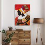 Canvas print, Abstract African lady