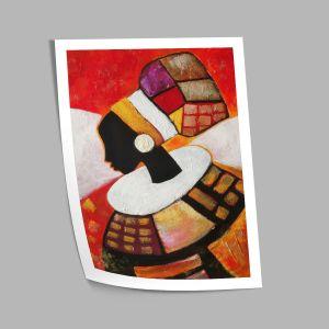 Abstract African lady, αφίσα, κάδρο 2