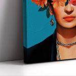 Canvas print Flowered Frida new idea