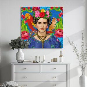 Canvas print Frida and nature 2