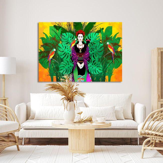 Canvas print, Frida in collage