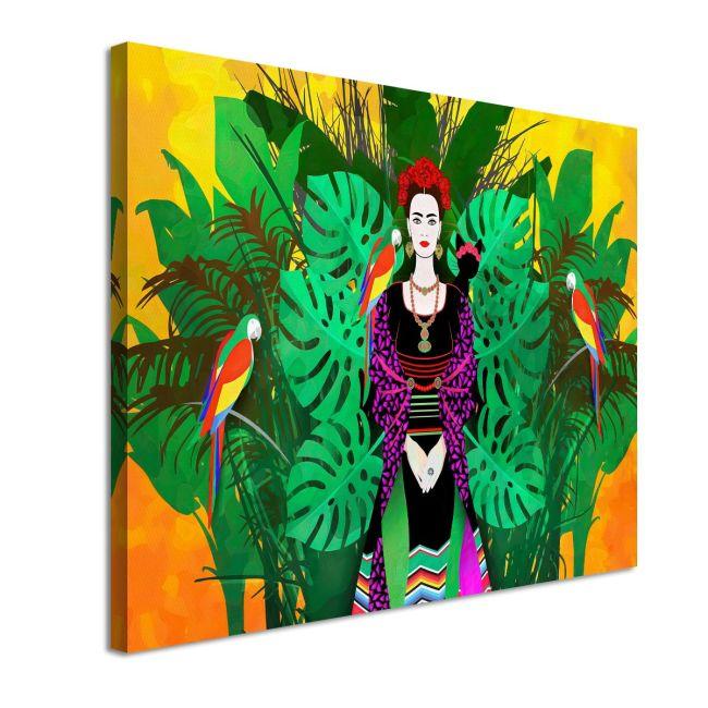 Canvas print, Frida in collage