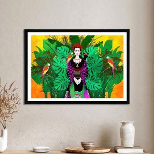 Frida in collage, αφίσα, κάδρο