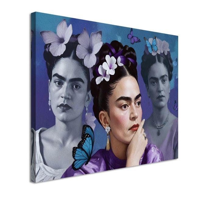 Πίνακας σε καμβά Frida in blue palette