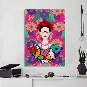 Πίνακας σε καμβά Frida in vector