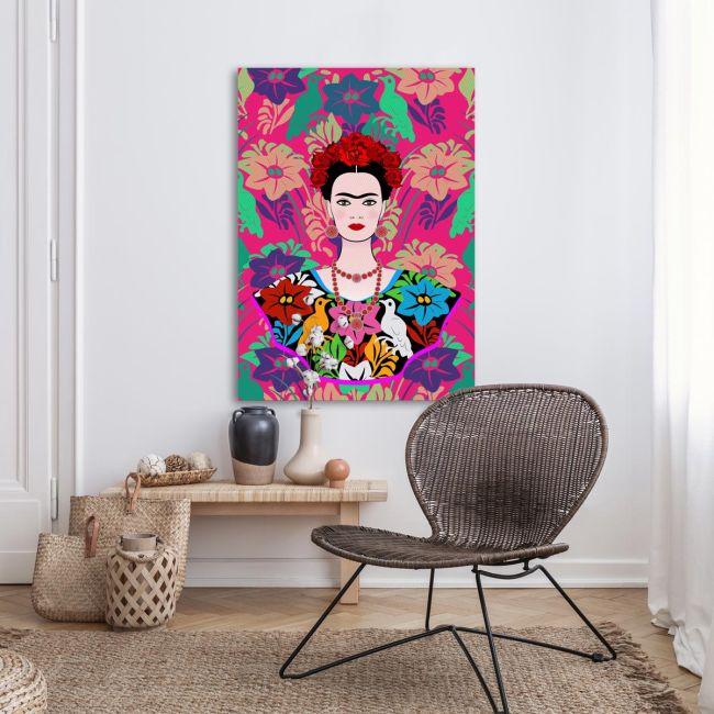 Πίνακας σε καμβά Frida in vector