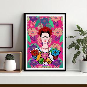 Frida in vector, poster