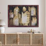 Canvas print Cold city, Klee P.