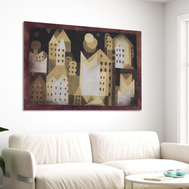 Canvas print Cold city, Klee P.