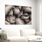 Canvas print Crystal gradation, Klee P.