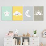 Kids canvas print To the sky,4 panels