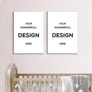 Kids canvas printtwo panels with your photo