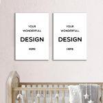 Kids canvas printtwo panels with your photo