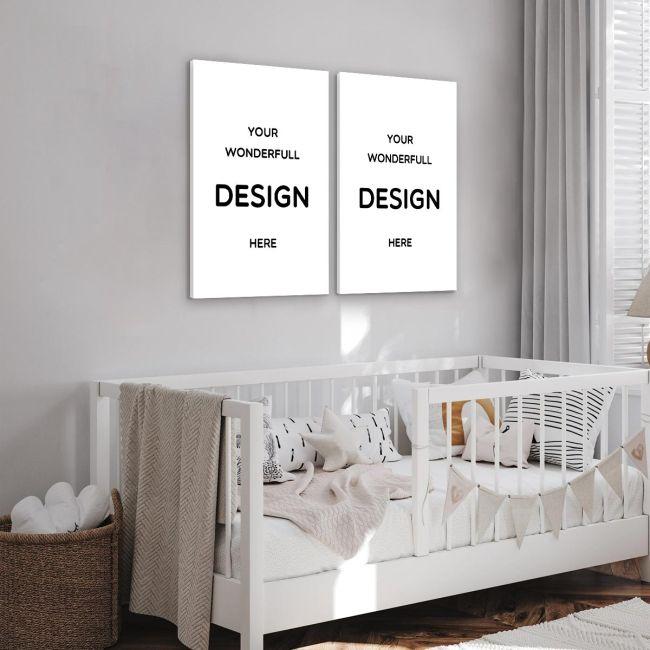Kids canvas printtwo panels with your photo