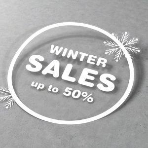 Αυτοκόλλητο εκπτώσεων Winter Sales, art 6 2