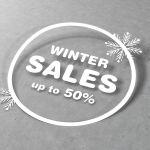 Αυτοκόλλητο εκπτώσεων Winter Sales, art 6