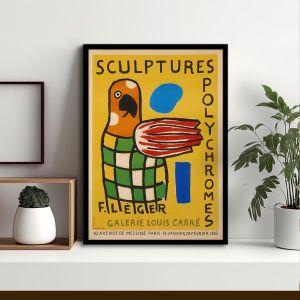 Exhibition poster, Sculptures polychromes