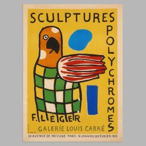 Αφίσα Έκθεσης Sculptures polychromes, αφίσα, κάδρο 2