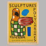 Αφίσα Έκθεσης Sculptures polychromes, αφίσα, κάδρο