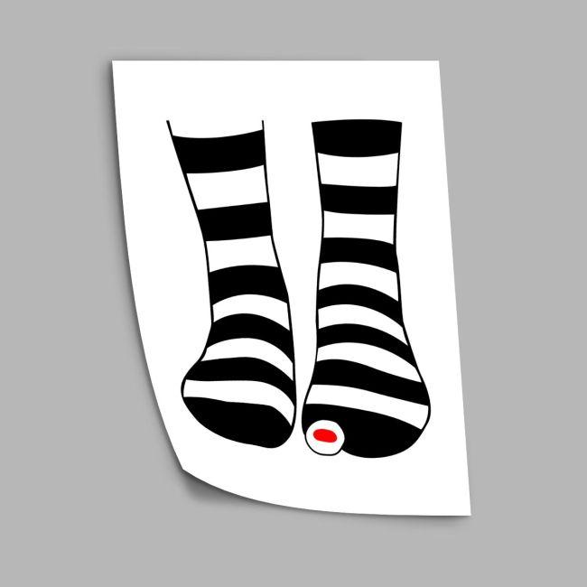 Socks with holes rule, αφίσα, κάδρο