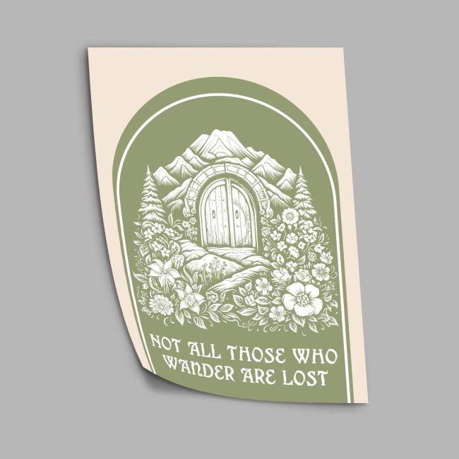 Not all those who wonder, poster