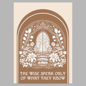 The wise speak, poster 2