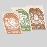 Middle Earth Wisdom, three panels poster